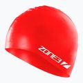 Czepek pływacki ZONE3 Silicone Swim red 2