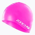 Czepek pływacki ZONE3 Silicone Swim hi-vis pink 2