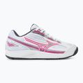 Buty do tenisa damskie Mizuno Break Shot 4 AC white/pink tetra/turbulence 2