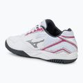 Buty do tenisa damskie Mizuno Break Shot 4 AC white/pink tetra/turbulence 3