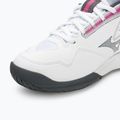 Buty do tenisa damskie Mizuno Break Shot 4 AC white/pink tetra/turbulence 7