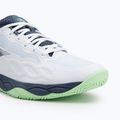 Buty do tenisa męskie Mizuno Wave Enforce Court AC white/ vintage indigo/ neo mint 7