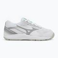 Buty do siatkówki dziecięce Mizuno Cyclone Speed 5 white/black/frozen emerald 2