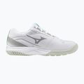 Buty do siatkówki dziecięce Mizuno Cyclone Speed 5 white/black/frozen emerald 9