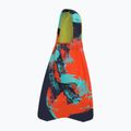 Płetwy do pływania Speedo Medium Blade peacoat/volcanic orange/arctic glass