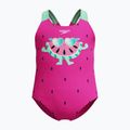 Strój pływacki jednoczęściowy dziecięcy Speedo Digital Printed neon bubblegum