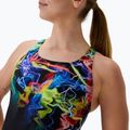 Strój pływacki jednoczęściowy Speedo Placement Printed Powerback static volta/anthracite 5