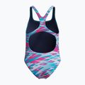 Strój pływacki jednoczęściowy dziecięcy Speedo Hyperboom Print Medalist margarita pink 2