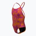 Strój pływacki jednoczęściowy dziecięcy Nike Hydrastrong Charms Multi Print Lace Up Back orange 8
