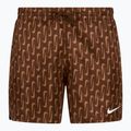Szorty kąpielowe męskie Nike Swoosh Link 5" Volley cacao wow 8