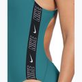 Strój pływacki jednoczęściowy damski Nike Logo Tape Fastback dusty cactus 7