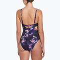Strój pływacki jednoczęściowy damski Nike Floral Blur V-Neck black 3