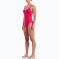 Strój pływacki jednoczęściowy damski Nike Essential V-Neck rush pink 2