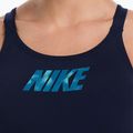 Strój pływacki jednoczęściowy damski Nike Hydrastrong Logo Graphic Fastback midnight navy 4