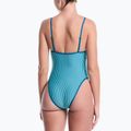 Strój pływacki jednoczęściowy damski Nike Ocean Bound Ripple Texture Square Neck bleached turquoise 3