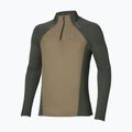 Longsleeve do biegania męski Mizuno Active Dryaeroflow Hybrid Long Sleeve Top Forest Night