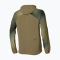 Kurtka do biegania męska Mizuno Active Alpha Hooded Jacket martini olive 2