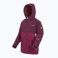 Kurtka przeciwwiatrowa dziecięca REGATTA Hillain Warm fig/dark pimento/dusty rose 9