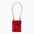Kłódka Samsonite Cablelock 3 Dial TSA red