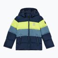 Kurtka dziecięca LEGO Lwjipe 705 dark navy/lime