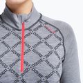 Bluza termoaktywna damska Dovre Half Zip Jacquard grey 3