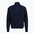 Sweter męski Dovre Ribbed Knit Half Zip navy