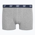 Bokserki męskie CR7 Basic Trunk 3 pary grey melange/ white/ navy 5