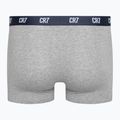 Bokserki męskie CR7 Basic Trunk 3 pary grey melange/ white/ navy 6