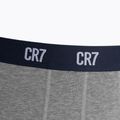 Bokserki męskie CR7 Basic Trunk 3 pary grey melange/ white/ navy 7