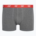 Bokserki męskie CR7 Basic Trunk 3 pary grey melange/ red/ navy 2