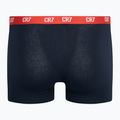 Bokserki męskie CR7 Basic Trunk 3 pary grey melange/ red/ navy 9