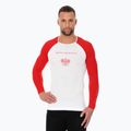 Bluza termoaktywna męska Brubeck 3D Husar Pro biały/czerwony