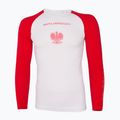 Bluza termoaktywna męska Brubeck 3D Husar Pro biały/czerwony 3