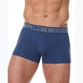 Bokserki termoaktywne męskie Brubeck Comfort Cotton niebieskie indygo 2