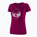 Koszulka termoaktywna damska Brubeck Outdoor Merino Wool Pro SS plum/mountain 3 3