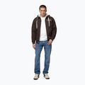Bluza męska Pitbull Ruffin Detroit Hooded Zip dark chocolate 2