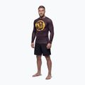 Rashguard longsleeve męski Pitbull Rashguard Logo Palms brown 2