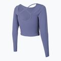 Top do jogi damski 4F TSDL019 LS denim 4