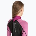 Pianka do pływania damska AQUASTIC z neoprenu 3/2 mm WAVEY różowy 8