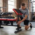 Ławka treningowa XTREXO BenchFit Max ze stojakiem i modlitewnikiem czarny 5