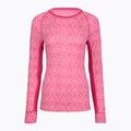 Komplet bielizny termoaktywnej damskiej WOOLCANO SET1109 100% merino różowy 3
