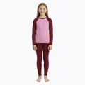 Komplet bielizny termoaktywnej dziecięcej WOOLCANO Merino SET0982 fioletowy