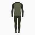 Komplet bielizny termoaktywnej dziecięcej WOOLCANO Merino SET0982 khaki 8