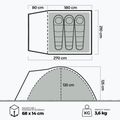 Namiot kampingowy 3-osobowy KADVA CAMPdome 3 zielony 7