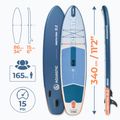 Deska SUP AQUASTIC Perth Pro 11'2" allround biały 21