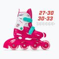 Rolki dziecięce HUMBAKA Starjet LED 3w1 różowy 5