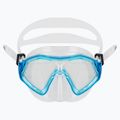 Zestaw do snorkelingu dziecięcy AQUASTIC Shelly maska + fajka + płetwy jasnoniebieski 4