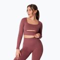 Longsleeve treningowy damski Carpatree Dopamine Buzz Seamless rose/brown