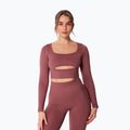 Longsleeve treningowy damski Carpatree Dopamine Buzz Seamless rose/brown 6