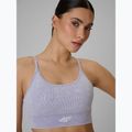 Biustonosz treningowy 4F Solar Punk F203 violet allover 2